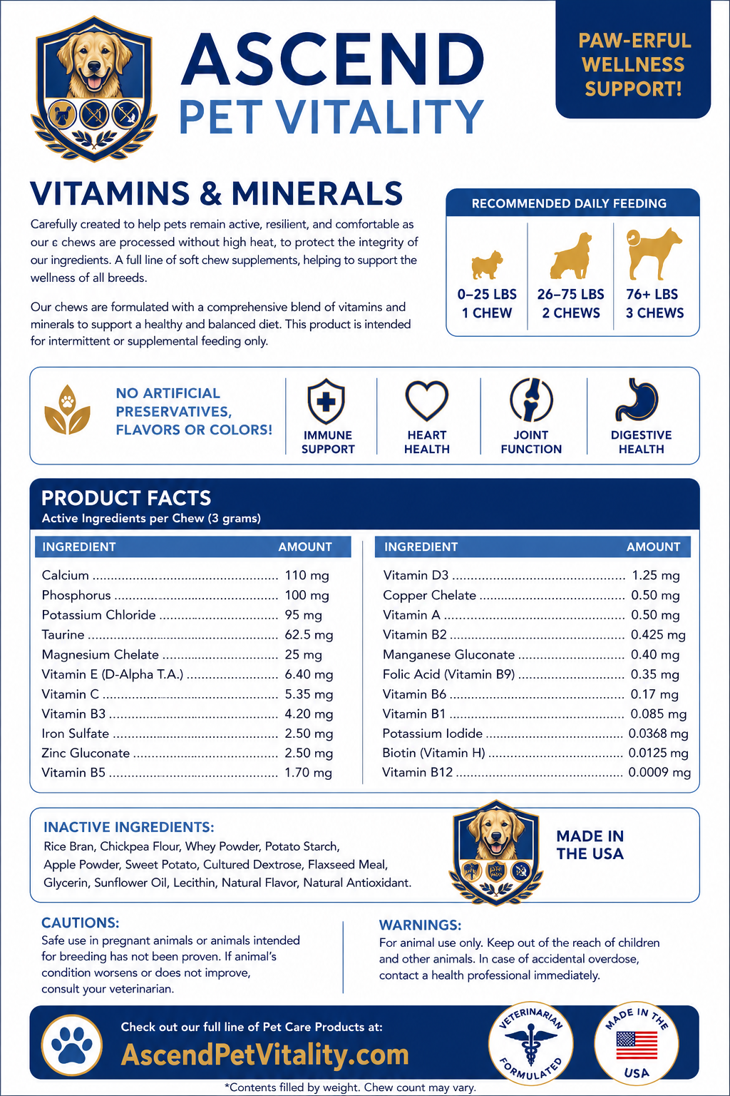 Multi-Vitamins & Minerals